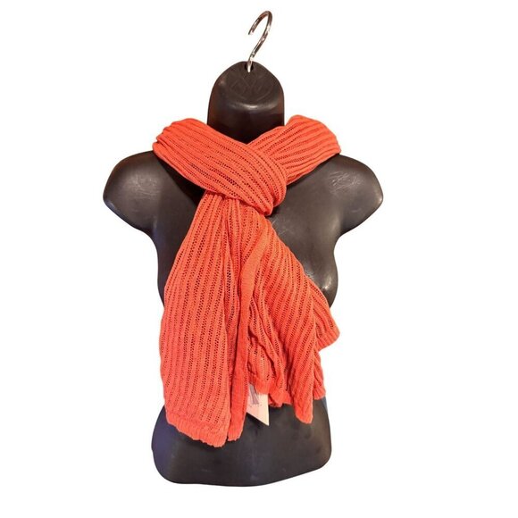 Knitted Coral Mesh  Scarf By A New Day NTW - Picture 2 of 9